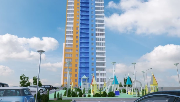 Так будет выглядеть высотка за ТРЦ "Европа".