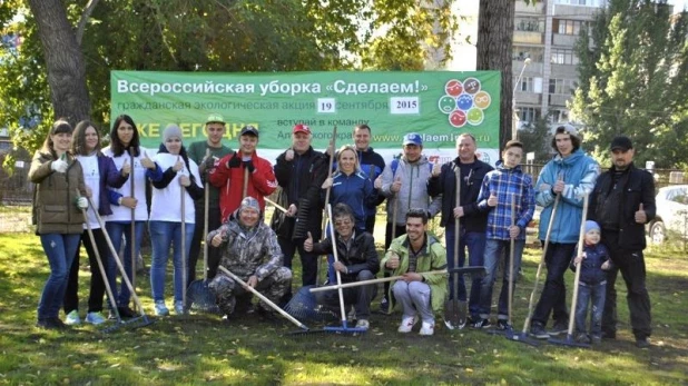 Уборка берегов рек и парков в Барнауле.