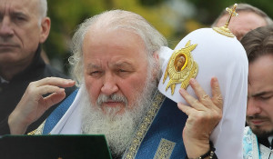 Во время визита патриарха Кирилла в Барнаул. 21 сентября 2015 года.