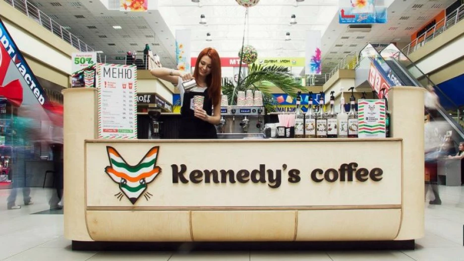 В дизайн-проекте интерьера торговой точки Kennedy`s Coffee проработаны принципы сборки оборудования для франчайзи.