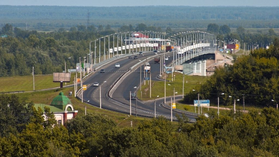 Новый мост в Барнауле.