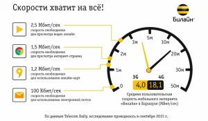 Самые высокие скорости интернета в Барнауле эксперты нашли в сети "Билайн".