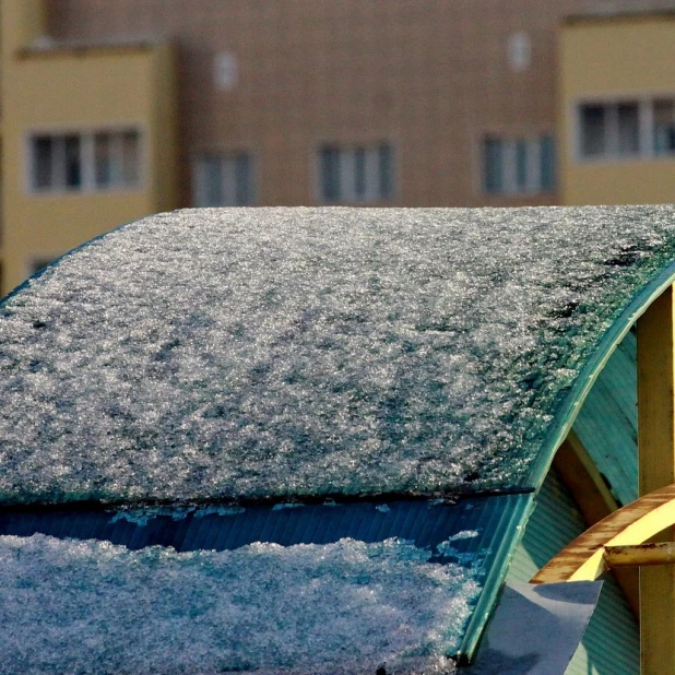 Первый снег в Барнауле. 27 сентября 2015 года.