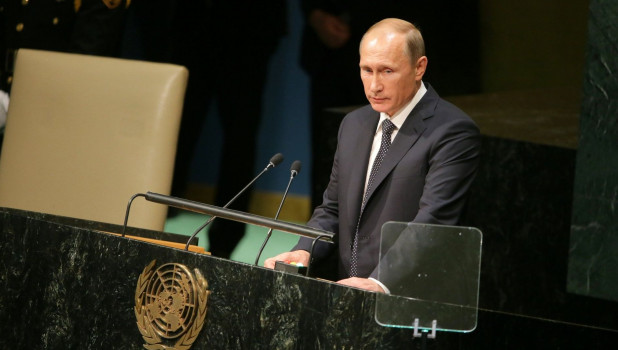 Владимир Путин на сессии Генеральной Ассамблеи ООН.
