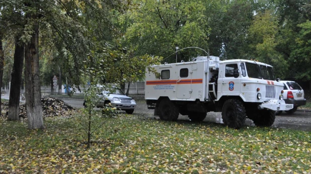 Авария на теплотрассе в Барнауле.