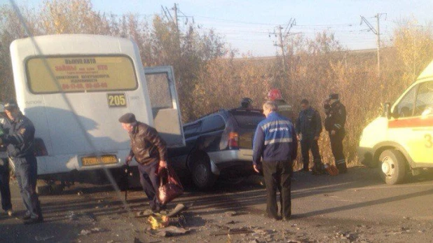 ДТП на трассе между Барнаулом и Новоалтайском.