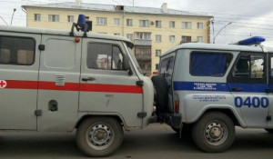 ДТП с участием полиции и "скорой".
