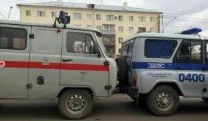 ДТП с участием полиции и "скорой".