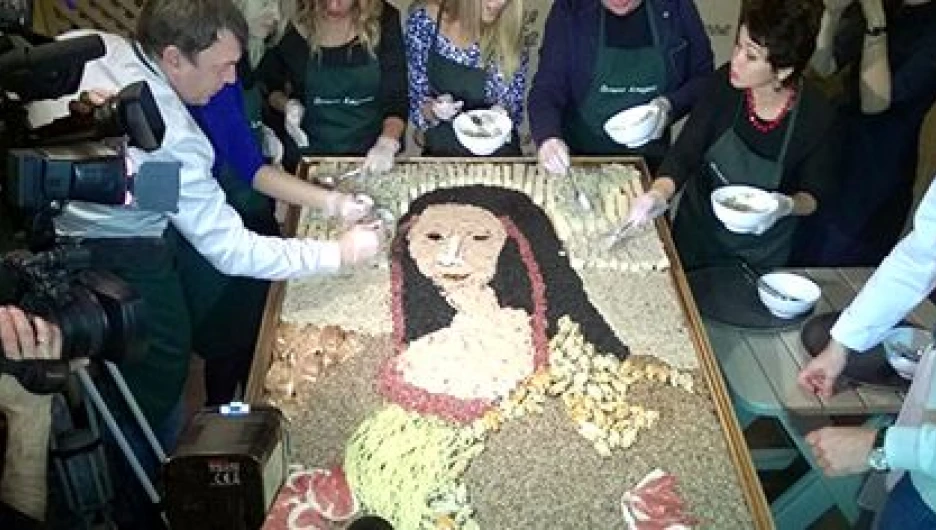 "Джоконда" из продуктов.