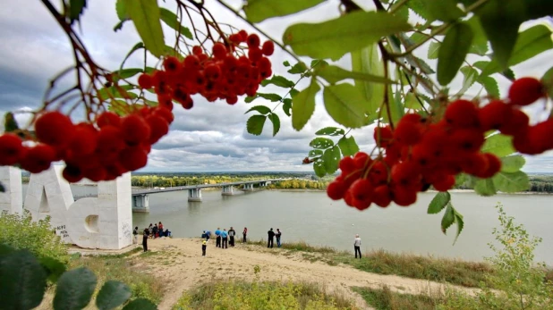 Тёплая осень в Барнауле.