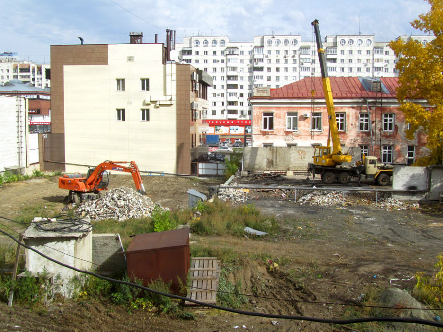 Строительная площадка одной из высоток комплекса на пр. Красноармейском, 61б.