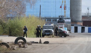 Антитеррористические учения на нефтебазе.