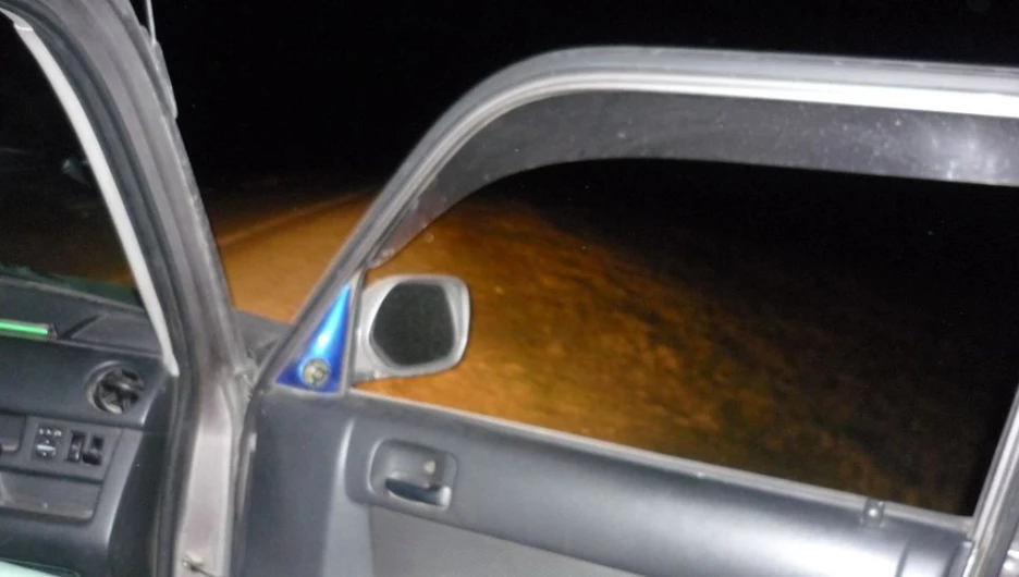 Разбитая машина.