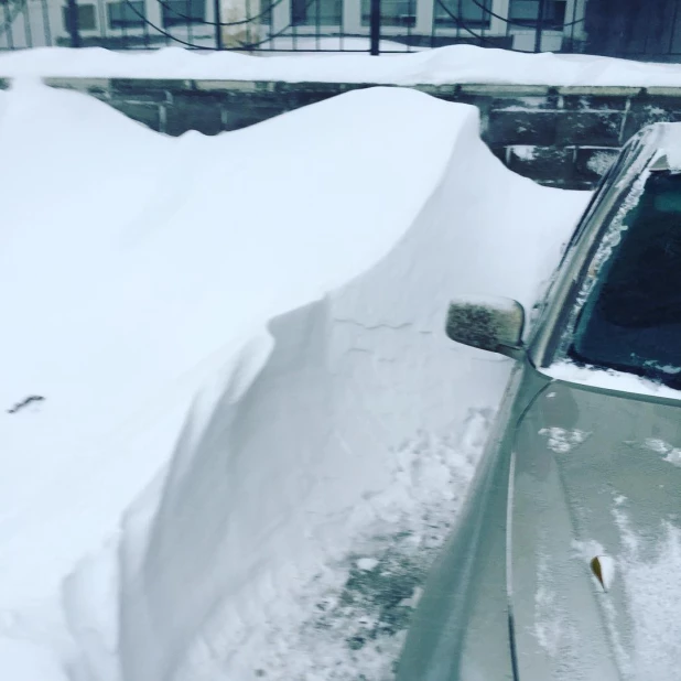 В Омске прошел снегопад.