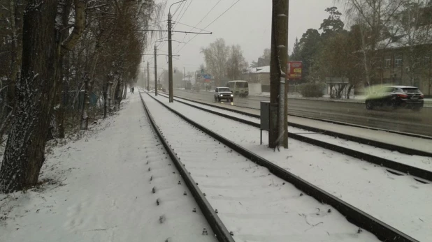 Дорога в Барнауле.