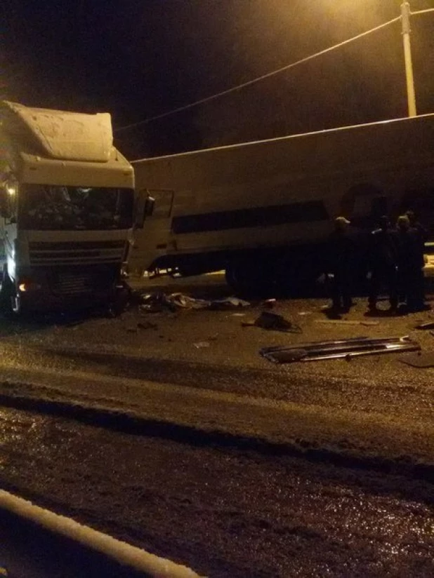 Авария на повороте в ЗАТО Сибирский.