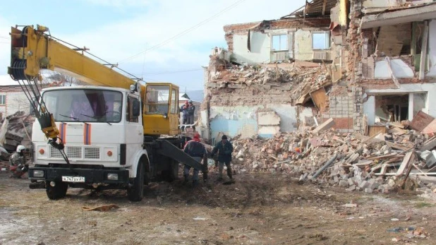 Взрыв газа в поселке Корфовский Хабаровского края.