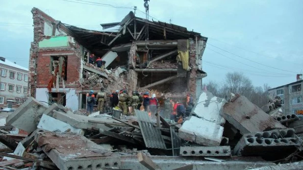 Взрыв газа в поселке Корфовский Хабаровского края.