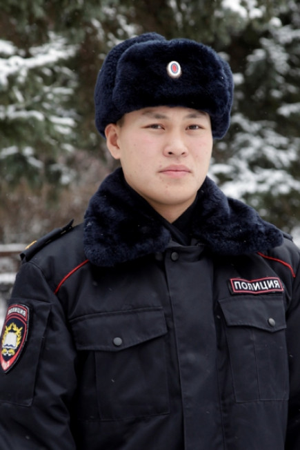 Эртине Монгуш, рядовой полиции.