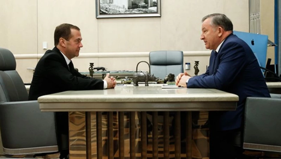 Дмитрий Медведев встретился с Александром Карлиным.