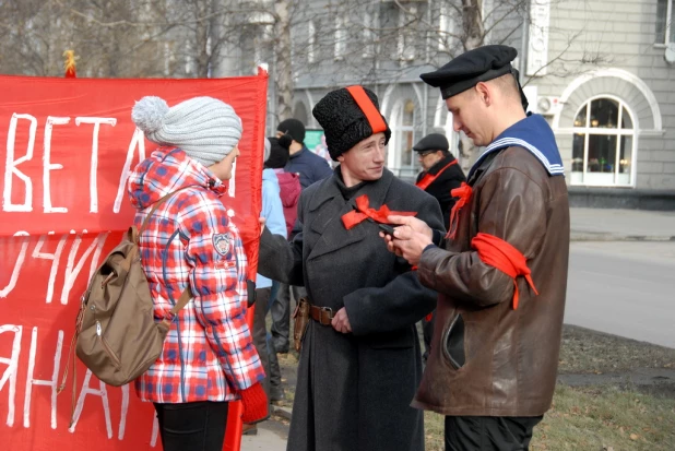 Шествие и митинг коммунистов 7 ноября 2015 года.