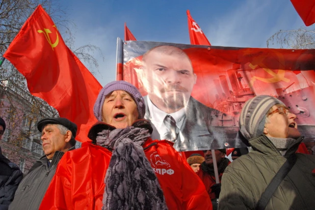 Шествие и митинг коммунистов 7 ноября 2015 года.