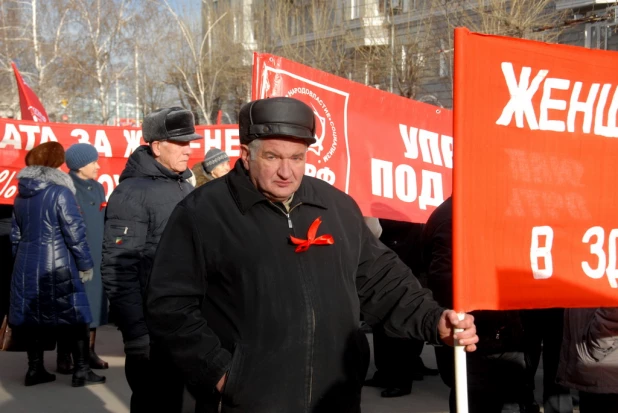 Шествие и митинг коммунистов 7 ноября 2015 года.