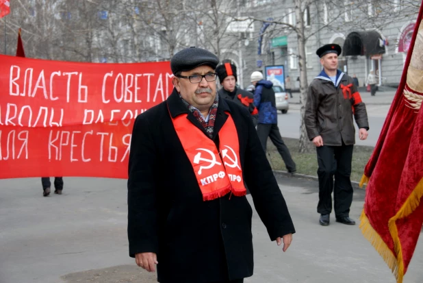 Шествие и митинг коммунистов 7 ноября 2015 года.