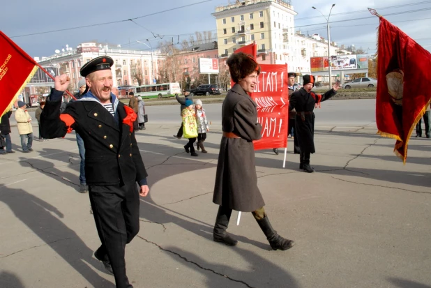 Шествие и митинг коммунистов 7 ноября 2015 года.