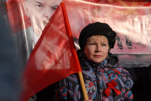 Шествие и митинг коммунистов 7 ноября 2015 года.