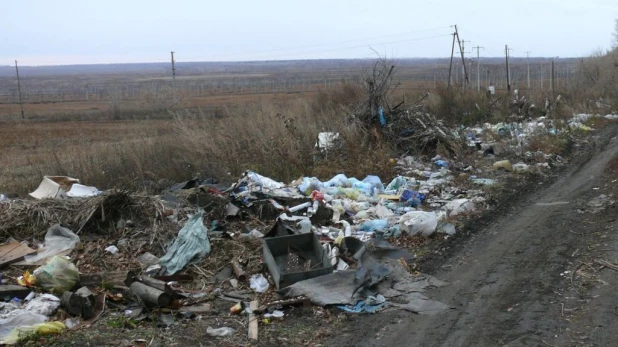 Свалка в поселке Центральный.