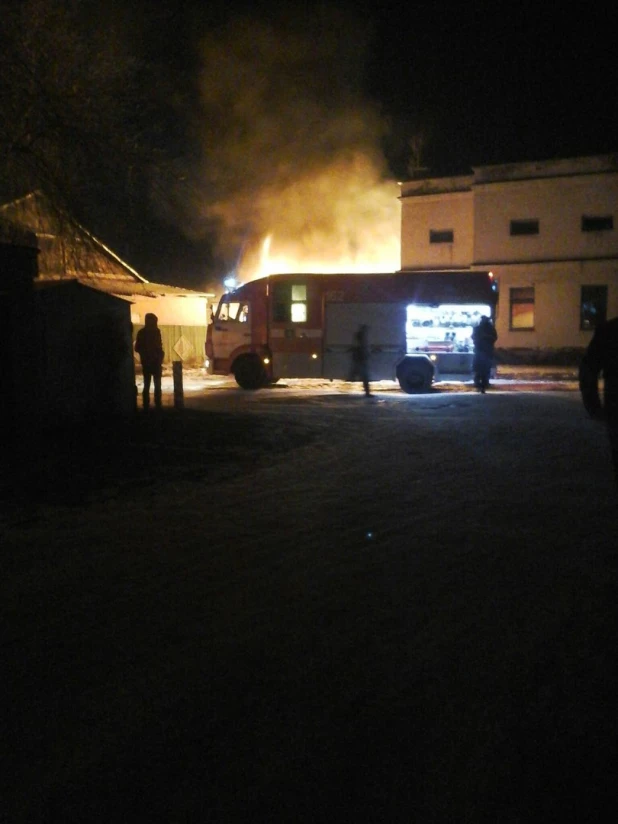 Пожар в Барнауле 12 ноября.