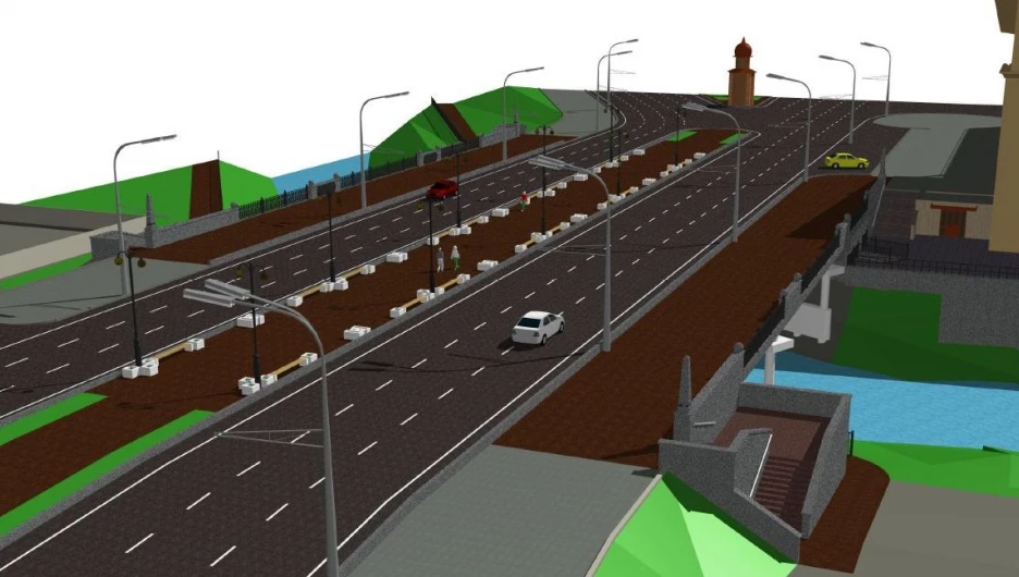 Проект реконструкции моста через Барнаулку.