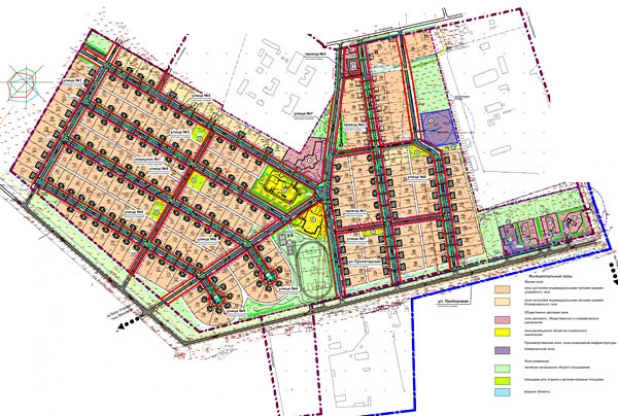 Комплексная компактная застройка и благоустройство микрорайона в с. Ключи Ключевского района Алтайского края. Проект планировки и межевания.
