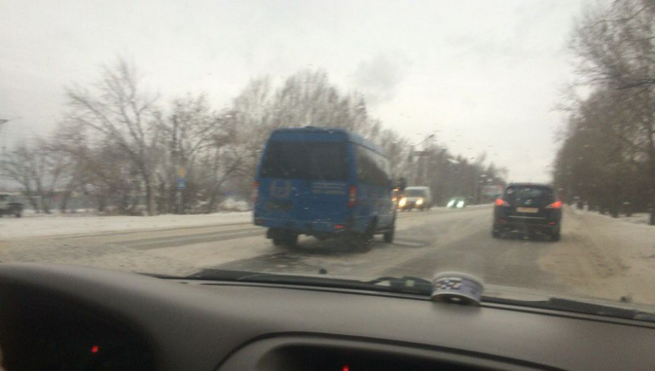 ДТП в Барнауле с участием катафалка.
