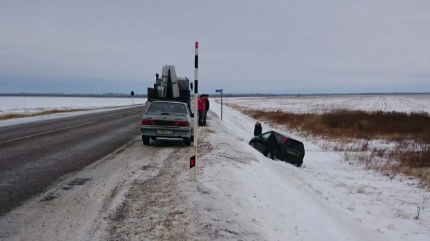 "Каток" на трассах Алтайского края.