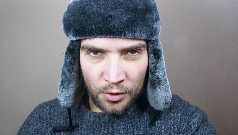 Мужчина, шапка, зима.