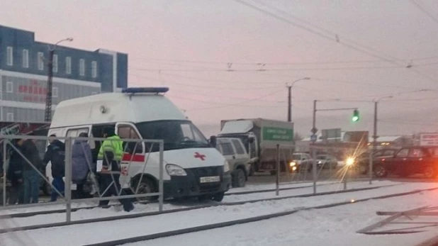 ДТП с участием "скорой помощи".