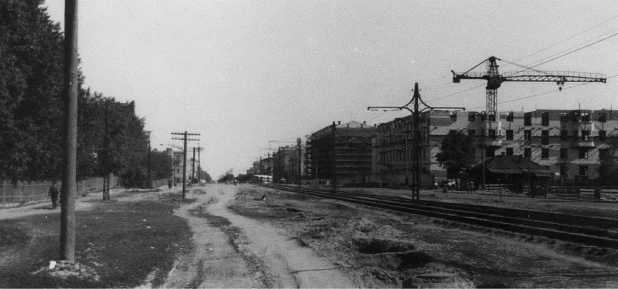 Проспект Ленина, 1949 год.  Фото: Леонида Борисенко  .