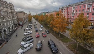 Проспект Ленина в Барнауле.