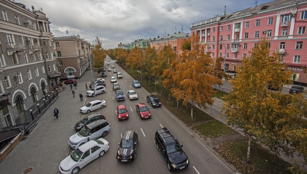 Проспект Ленина в Барнауле.