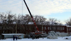 Строительство общежития АлтГУ.