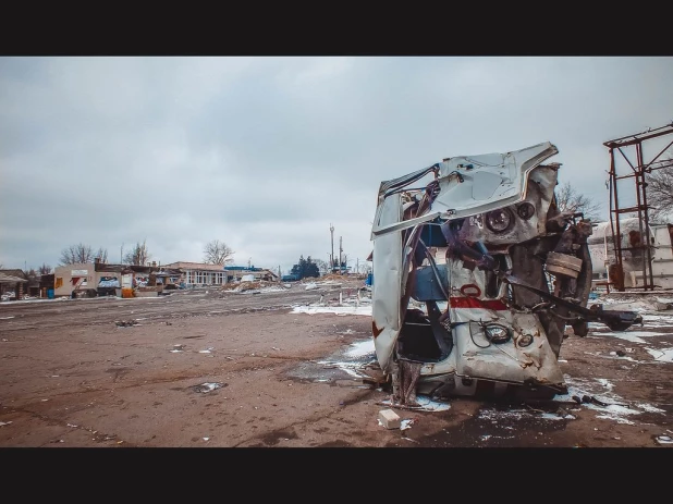 Выставка фотографов непризнанной Донецкой народной республики.