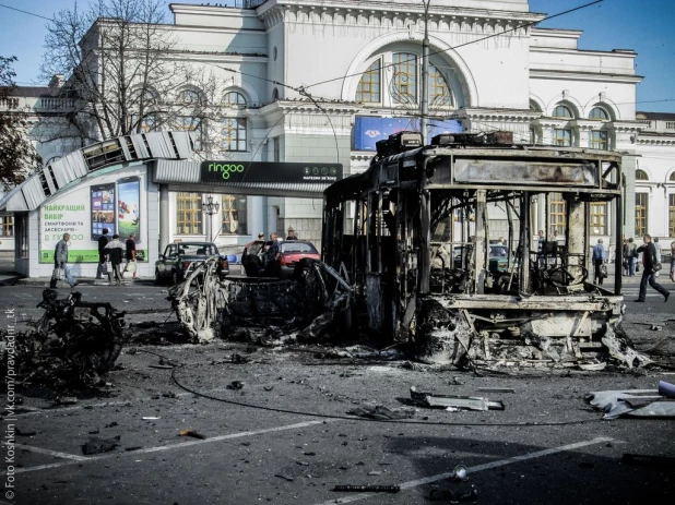 Выставка фотографов непризнанной Донецкой народной республики.