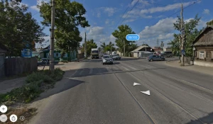 Панорама, приблизительное место ДТП.