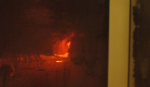 Пожар в строительном вагончике на Матросова.