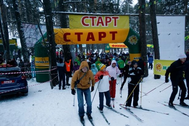 Открытие "Трассы здоровья" "Марии-Ра" 20 декабря 2015 года.