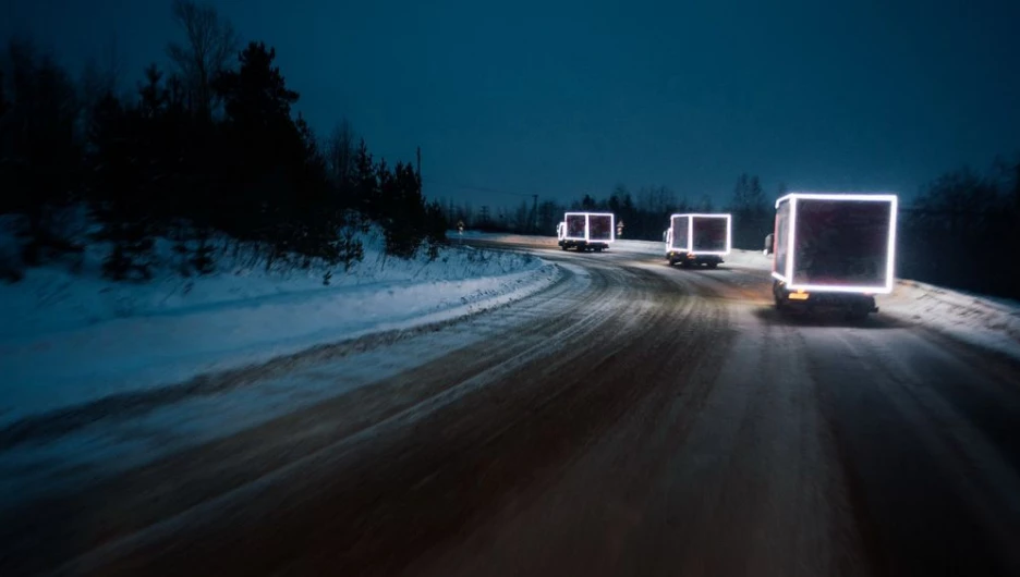 Грузовики Coca-Cola Hellenic.