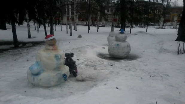 Центральный парк Барнаула 25 декабря 2015 года.