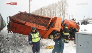 ДТП на переезде у села Романово.